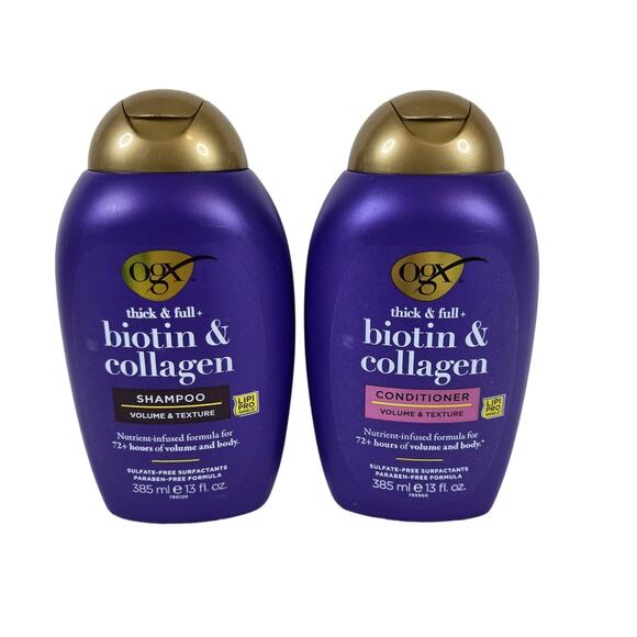OGX Other - OGX Biotin and Collagen Shampoo and Conditioner for Volume 13 fl oz NEW 2 pack